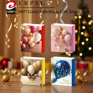 Sacchetto Regalo di Compleanno in Lamina d'Oro 9971, Formato Piccolo - Product Image 3