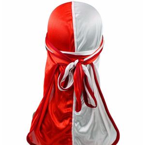 HZM-18114 nouvelle mode hommes soyeux Durags Double couleurs doux Satin <span class=keywords><strong>Durag</strong></span> Bandanas Turban chapeaux chapeau cheveux accessoires - Product Image 6