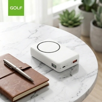 Batterie externe portable avec câble, vente en gros, affichage numérique LCD, charge rapide 20W, batterie externe sans fil magnétique 10000mAh