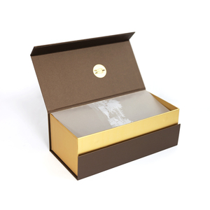 Coffret Cadeau Personnalisé Marron & Doré pour Bouteille Unique – Emballage Premium en Gros pour <span class=keywords><strong>Baijiu</strong></span> et Spiritueux <span class=keywords><strong>Chinois</strong></span> - Product Image 3