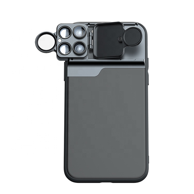 20X Macro + 180° Fisheye + Portrait Telephoto Lens + CPL Filter Phone Case for iPhone 16/15/14 Pro Max with Detachable Cover