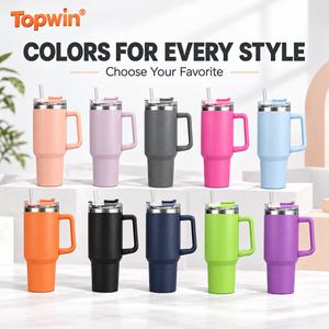 Custom Double Wall Vacuum Adventure Outdoor <b>Travel</b> <b>Cup</b> Blank Sublimation 40oz Stainless Steel Tumbler With Handle - Product Image 6