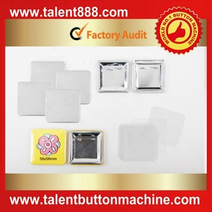 58X58Mm Quảng Trường Tự Làm Tấm Thiếc Pin Huy Hiệu Nút - Product Image 2