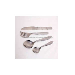 Ensemble de couverts au design moderne, décor de mariage fantaisie en forme de ciseaux avec fourchette cuillère en acier inoxydable, ensembles de couverts uniques - Product Image 4