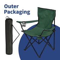 Chaise longue pliable personnalisée avec poche latérale gaufrée, bleu-noir, en acier inoxydable et tissu Oxford, pour patio, plage, camping, pique-nique, jardin, salle de sport