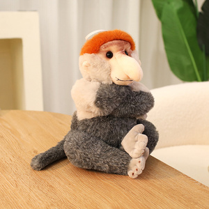ของเล่นตุ๊กตายัดไส้สำหรับเด็ก,ตุ๊กตาสัตว์จำลองลิงตัวงวง - Product Image 5