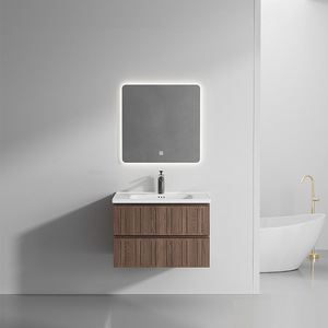 Mobile <span class=keywords><strong>Bagno</strong></span> Integrato in PVC Stile Antico Medioevale Color Noce, Nuovo Design Cinese con Cassetti Contenitori <span class=keywords><strong>e</strong></span> Lavabo - Product Image 2