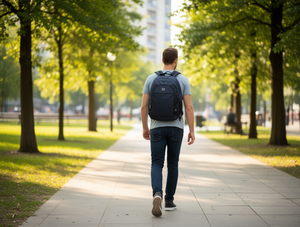 Zaino Casual da Uomo in Poliestere 20-35L con Chiusura a Cerniera per Tutte le Stagioni - Product Image 2