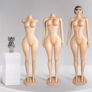 도매 PE 플라스틱 머리없는 원피스 형태 디스플레이 스탠드 마네킹 플러스 사이즈 큰 가슴과 엉덩이와 섹시한 여성 - Product Image 2