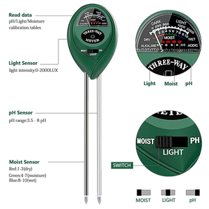 เครื่องวัดค่า <span class=keywords><strong>pH</strong></span> ดิน Wanbang TY02 เครื่องวัดความชื้น สำหรับใช้งานภายนอกและภายในบ้าน สวน ต้นไม้ ดอกไม้ เซ็นเซอร์วัดความเป็นกรด ปรับแต่งได้ตามความต้องการของลูกค้า (OEM) ความละเอียด 0.5pH - Product Image 3
