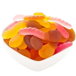Hot selling exotic sugar marshmallow jelly candy cartoon shape gummy fruit flavor 40g
