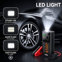 Pompa Udara Portabel 150Psi 4500A 12000mAh Power Bank Kompresor Udara Portabel Pengisi Ban Mobil Jump Starter Booster
