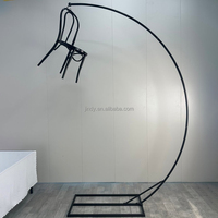 Support de lustre en métal noir de 3 mètres de haut pour décorations de fête en plein air, événements, mariage