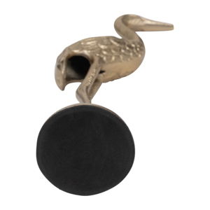 Scultura di gru in metallo, elegante ornamento per la casa, il bagno, l'ufficio, il soggiorno. - Product Image 6