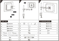 Bras de moniteur à ressort réglable ergonomique Double support de moniteur Inclinaison Pivotante Rotation Moniteur LCD