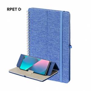 Libreta/Escritorio Promocional con Tapa Dura de RPET 300D Ecológica, con Soporte para Teléfono y Logotipo Personalizado, Regalo de Oficina - Product Image 1