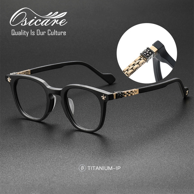 Luxury Brand Vintage Montura De Gafas Lujo Eyeglasses Eyewear Brillen Echo Designer Glasses Main Acetate Spectacle Frames