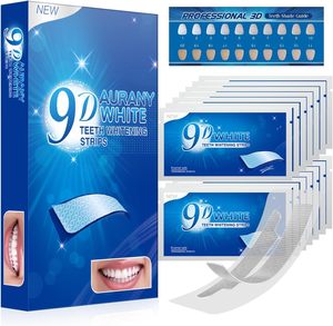 Tiras Blanqueadoras de Dientes Hadiyah Beauty al por Mayor, Gel Súper Efectivo 9D/5D/3D con Peróxido, Tiras Blanqueadoras Dentales - Product Image 1