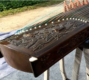 Dragão Tradicional Gravado <span class=keywords><strong>Guzheng</strong></span> Chinês Yangzhou <span class=keywords><strong>Guzheng</strong></span> 21 Cordas Cítara Instrumentos Musicais Chineses Antigos - Product Image 5