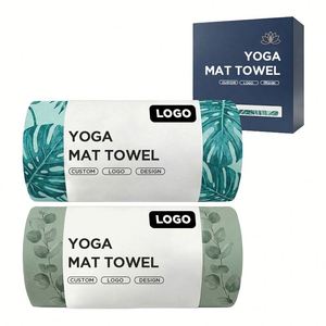 Custom Ultra Absorbent <b>Eco</b>-Friendly Quick-Dry Yoga Towel-Soft Skin-Friendly Fabric with Anti-Slip <b>Dots</b> for Gym - Product Image 1