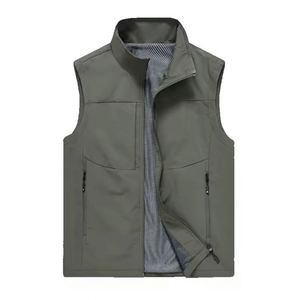 Gilet de travail extérieur respirant personnalisé avec logo imprimé, multi-poches, sans manches, pour photographe, pêcheur, gilet utilitaire - Product Image 5