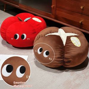 Linda almohada de ojos grandes fruta vegetal PP algodón cojín felpa Apple juguetes para sofá sala de estar Ventana de Bahía decoración de oficina - Product Image 3