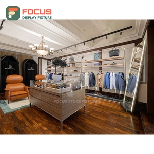 Contemporary Retail Shop Mixed Material Glass Showcase Odm Supplier Apparel Store - Product Image 4