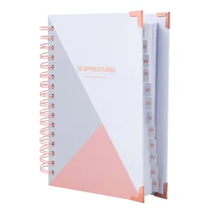 Tùy Chỉnh Logo Giấy A4 A5 Spiral Binder Planner Nhật Ký Máy Tính Xách Tay Tùy Chỉnh