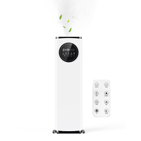 Humidificateur d'air à brume fraîche sur pied, atomiseur, humidificateur 8L, diffuseur ultrasonique, générateur de brume pour grande pièce