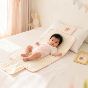 Tapis à <span class=keywords><strong>langer</strong></span> portable pour bébé, tapis à <span class=keywords><strong>langer</strong></span> de voyage pliable et léger pour nouveau-né - Product Image 2