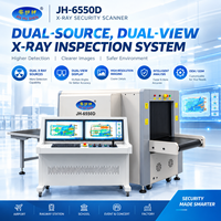 Machine de sécurité à rayons X double source, scanner aéroportuaire, équipement d'inspection des bagages, détecteur de contrôle de sécurité, vérification du fret