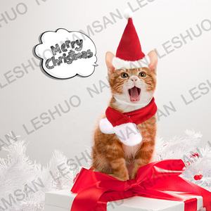 Haustier zubehör Festival Weihnachten Haustier Schal Hut für Hunde Katzen Welpe Hündchen - Product Image 6