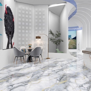 Azulejo Foshan, piedra de lujo azul, seda dorada, azulejo de suelo para sala de estar, 600x1200, cocina, balcón, TV, azulejo de pared de fondo - Product Image 5