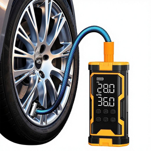 Pompe à air manuelle portable haute pression 150 PSI avec lumière LED, compresseur d'air pour <span class=keywords><strong>voiture</strong></span>, cylindre de 19 mm, matériau ABS, <span class=keywords><strong>gonfleur</strong></span> de pneus, emballé - Product Image 1