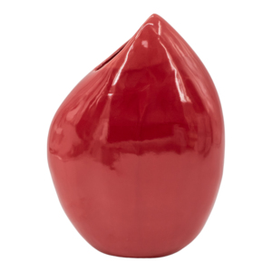 Glossy Teardrop Ceramic <b>Vase</b> Sculptural Flower <b>Vase</b> For Living Room Bedroom Office Desk Decor - Product Image 3