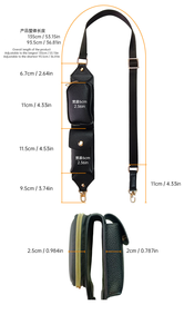Mini bolso de moda para teléfono móvil, de cuero PU, impermeable, con cremallera, correa ajustable para el hombro, bolso deportivo multifuncional para exteriores, duradero - Product Image 3