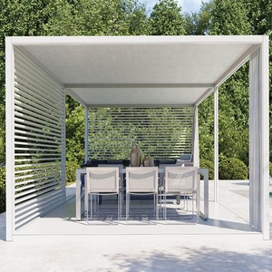 Pérgola de Aluminio Rectangular para Jardín, Terraza Eléctrica de 20 m², Pabellón Prefabricado de China, <span class=keywords><strong>Verano</strong></span> Japonés Europeo - Product Image 2
