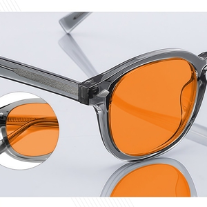 Lunettes anti-lumière bleue 100% bloquant la lumière bleue, mode, vente en gros OEM, logo personnalisé haut de gamme, monture noire pour hommes en TR90 - Product Image 3