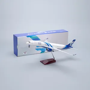 Modelo de Avión de Resina a Escala 1/142 de 47 cm de Delta Air Lines con la Comercialización del 100 Aniversario, <span class=keywords><strong>Airbus</strong></span> <span class=keywords><strong>A350</strong></span>-<span class=keywords><strong>900</strong></span>, con Luces LED y Tren de Aterrizaje - Product Image 4