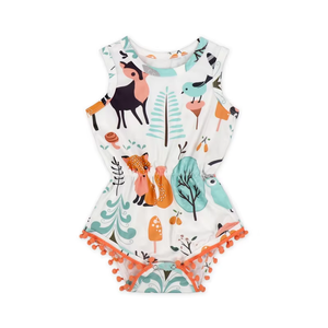 <span class=keywords><strong>Ropa</strong></span> de bebé niña 0-24 meses Floral sin mangas bebé <span class=keywords><strong>vaquera</strong></span> recién nacido mameluco conjunto de mono bebé niña mameluco con diadema - Product Image 4