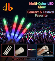 Bâtons lumineux en mousse, achat en gros, facteur dynamique social, longue durée, pour boîte de nuit, pub, gadget fantaisie, baguette lumineuse rouge/bleu/vert 48cm