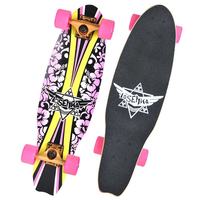 Bois d'érable vierge bon marché Mini planche à roulettes complète personnalisée grande planche de poisson cruiser planche de surf