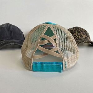 High Pony Tail <b>Caps</b> Hats With Custom Logo 6 Panels <b>Blank</b> Cotton Mesh Ponytail Vintage Trucker Hats <b>Caps</b> - Product Image 3