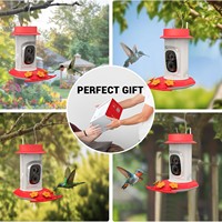 Mangeoire à colibris avancée à énergie solaire, réglable, écologique, avec caméra de surveillance sans fil et connectivité multi-appareils pour oiseaux