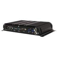 Eglobal Rail Fanless Industrial Mini PC I7 Case I5 10210U 6 COM OPS Dual LAN port 5G SIM casing Aloi aluminium tersedia stok