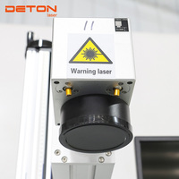 Machine de marquage laser à fibre DETON pour le gravure de codes QR, de logos sur coques de téléphone, montures de lunettes et métaux
