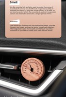 Difusor de salida de aire de coche de madera Velas y accesorios de fragancia