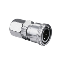 Coupleur pneumatique rapide en acier inoxydable, 1/4 "1/2" 3/8 "1/8", pour hommes et femmes, accouplement rapide en métal, Style japonais