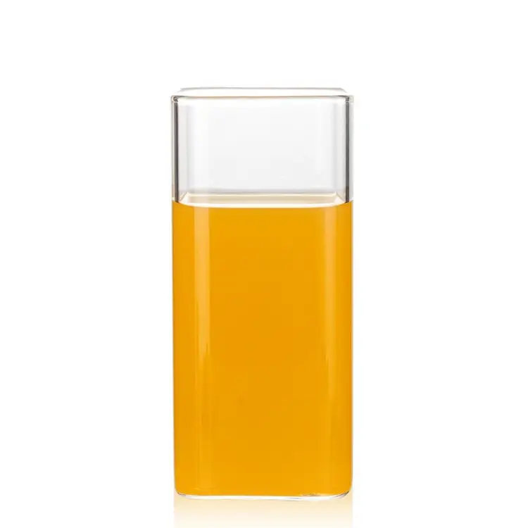 Best Sell Products Transparent Clear Square Shape Beer Glass Cup