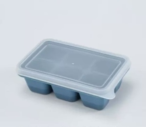 Boîte à glaçons en silicone à 6 cavités avec couvercle pour congélateur domestique - Product Image 4